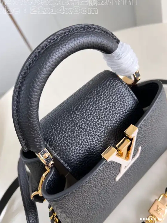 Aaa replica bags CAPUCINES VUITTON LOUIS MINI-21*14*8CM 0706